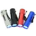 thumbnail image 2 of 9LED UV Flashlight Torch Light Lamp Aluminum Ultraviolet Blacklight Flashlight Detector, 2 of 9