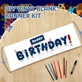 thumbnail image 6 of 12 Pcs DIY Blank Vinyl Banner Kit, Handheld Retractable Banner White Roll up Banners Dry Erase  PVC Plain Banner for Birthday Party, Protests, Sports, Concert,Cheer Congratulations, Team Spirit, 6 of 6
