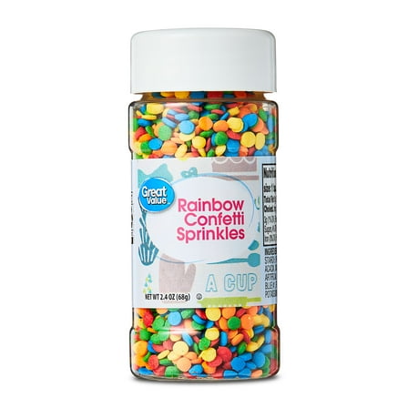 Great Value Decorating Sprinkles, Sequins, 2 oz