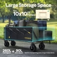 thumbnail image 2 of Carrito Utilitario Plegable VIVOHOME 122 cm Capacidad de 200 kg, 2 of 7