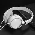thumbnail image 2 of Foldable Computer Headphs with 3.5mm Cable Heavy Bass Stereo Fidelity Sound Adjustable Headphs for White, 2 of 10