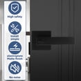 thumbnail image 3 of Grusce Poignée de Porte d'Entrée Extérieure, Boutons de Porte Réversibles avec 3 Clés, Levier de Porte d'Entrée en Alliage de Zinc, Poignée de Porte de Garde-Robe Noir Mat, Poignée de Porte d'Intimité Intérieure pour Chambre, Bureaux, Pièces, 3 of 9