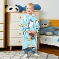 thumbnail image 6 of Catalonia Cat Wearable Blanket Hoodie for Kids, Fleece Snuggy Sweatshirt Pullover, 4-12 Years Boy Girl Gift, 28 × 24 inches, 6 of 6