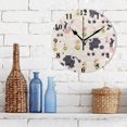 thumbnail image 3 of Baby Cows Flowers Black 10 inch Wall Clocks Non Ticking Easy to Read Battery Decorative for Home Bathroom Kitchen Bedroom Living Room, 3 of 8