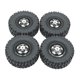 thumbnail image 4 of 4 ruedas y neumáticos de coche RC, pieza de control remoto, duradero, reemplaza el neumático RC con llanta para 1/12 MN82, MN78, D90, 1/16 RC Crawler Negro, 4 of 8