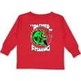 thumbnail image 3 of Inktastic I'd Rather Be Fishing Boys or Girls Long Sleeve Toddler T-Shirt, 3 of 5
