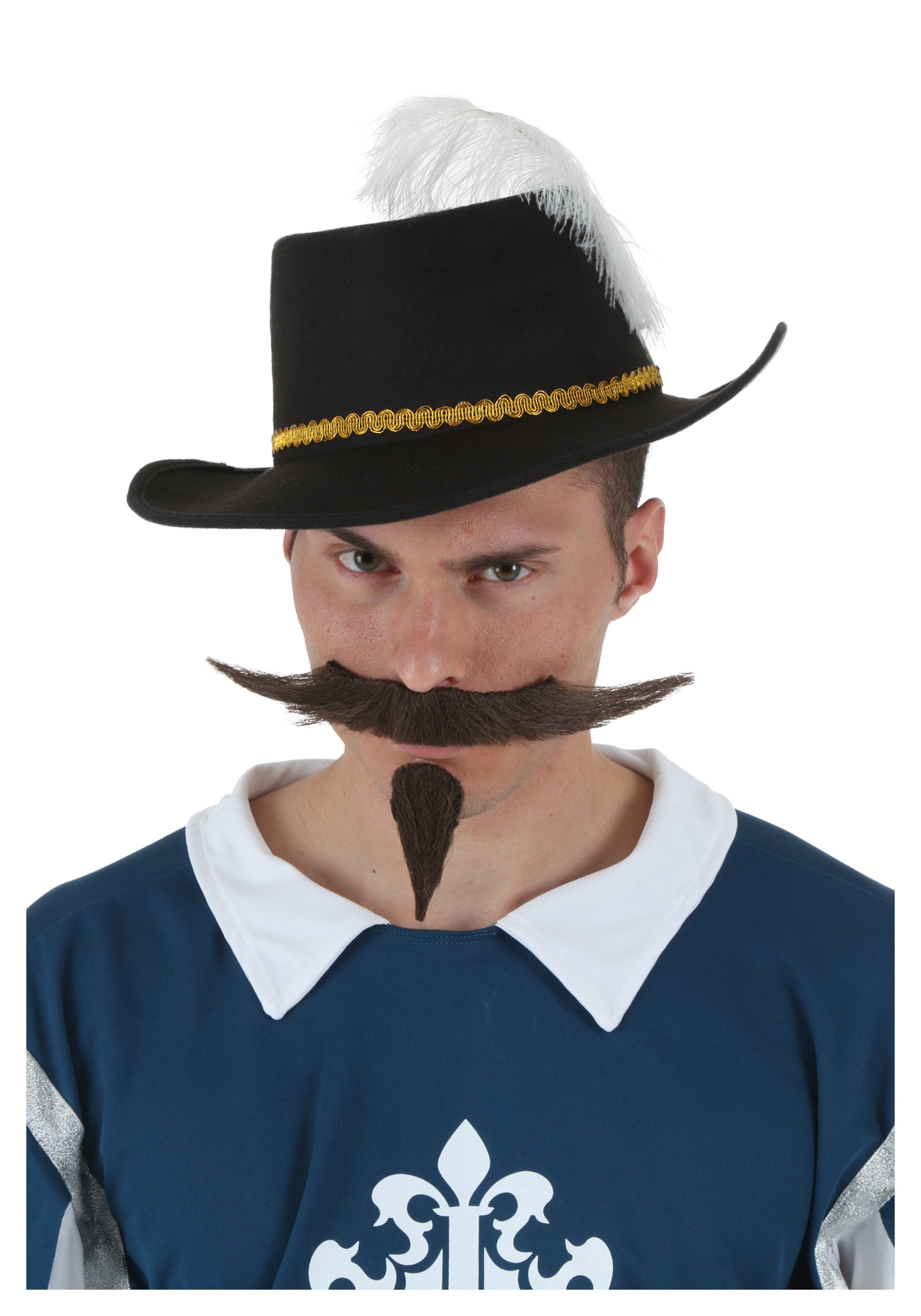 Adult Felt Musketeer Hat w/ Feather 