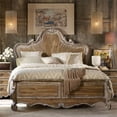thumbnail image 3 of Beaumont Lane King Wood Panel Bed in Caramel Froth, 3 of 3