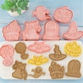 thumbnail image 1 of Fiudx Juego de Moldes para Galletas de Halloween, 8 Piezas, Utensilios de Repostería, Silicona Flexible, Fácil de Limpiar, Apto para Horno, Microondas y Lavavajillas, Ideal para Dulces, 16,5 X 21 X 2, 1 of 6