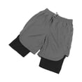 thumbnail image 2 of Pantalones cortos deportivos Nikou de secado rápido transpirables suaves y agradables para la piel color gris XL, 2 of 15