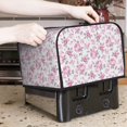thumbnail image 6 of Rateoe Rose Flowers Pattern Toaster Covers 4 Slice Wide Slot,Bread Machine Cover,Bread Dust Cover & Fingerprint Protection,Appliance Covers, 6 of 6