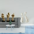 thumbnail image 2 of Estatuas de pensadores,Estatuas de pensadores,esculturas de arte abstracto para mesa,Figuras modernas con rostros para decorar el escritorio,Figura de gato,Esculturas de gatos de pareja,figura, 2 of 8