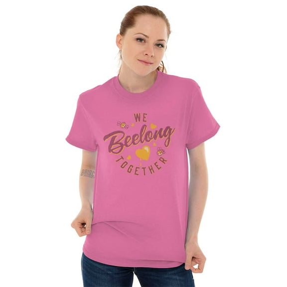 We Belong Together Cute Valentine Day Women's Graphic T Shirt Tees Brisco Brands S