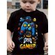 thumbnail image 1 of Boy'S Casual "Gamer" Graphic Tee - Vibrant Blue & Red Design with Game Controller & Skulls Short Sleeve Round Neck Lightweight & Stretchy Casual Wear Tee Playful Print Comfortable Fit Gaming Tshirt, 1 of 6
