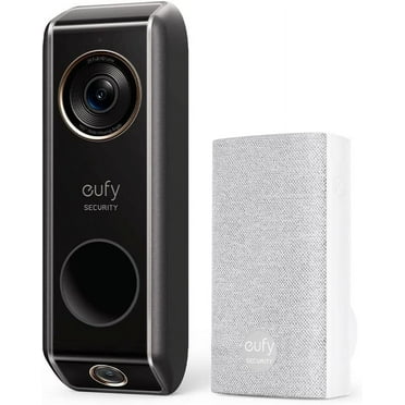 eufy Security Wired Camera Doorbell System, Wireless 2K Video ...