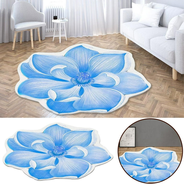 Throws Soft Oversized Throw Blankets for Couch Heat Transfer 3D Shaped Flower Floor Mat Sofa Bedroom Living Room Carpet Designer Throw Blanket Styles