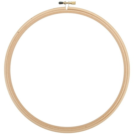 UPC: 0919551200299 | Frank A. Edmunds Wood Embroidery Hoop W/Round Edge 12 -Natural