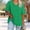 Green, variant on Generic Women's Plus Size V Neck T Shirts Summer Half Sleeve Tees Casual Loose Fit Cotton Tunic Tops 2025