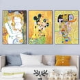 thumbnail image 2 of Mickey Mouse and Donald Duck Spoof Canvas Disney Famous Painting Gold Wall Art Posters and Print Picture for Home Decoration13x18cm No Frame Gao Jinjia LED, 2 of 2