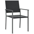 thumbnail image 4 of vidaXL 5 Piece Patio Dining Set Poly Rattan and Steel, 4 of 11