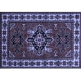 thumbnail image 1 of Ahgly Company Machine Washable Indoor Rectangle Persian Blue Traditional Area Rugs, 5' x 7', 1 of 4