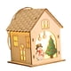thumbnail image 4 of Muñeco de nieve de casa de Navidad iluminado, adornos de escritorio de casa de madera con luz navideña, de Navidad decorativo para, 4 of 9