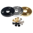 thumbnail image 4 of Esquirla Metal Round Jack Plate Guitar Output Jack Plug Socket for Guitar Bass Golden, 4 of 8