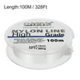 thumbnail image 2 of Uxcell 328FT 3lb 0.8# Fluorocarbon Coated Monofilament Nylon Fishing Line String Wire Clear, 2 of 8