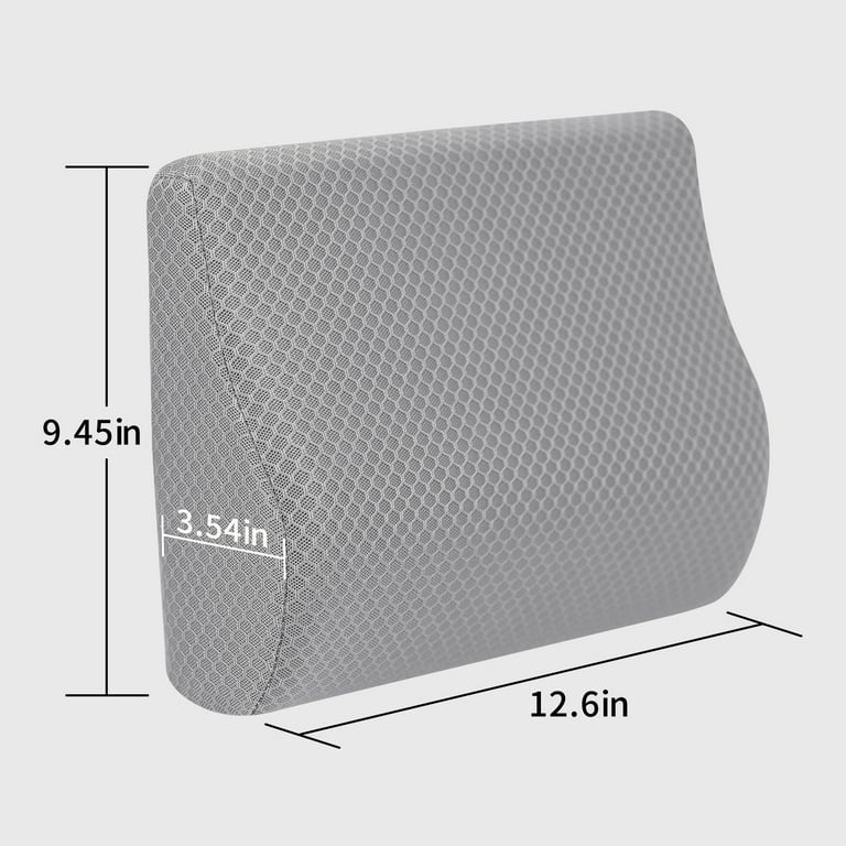 TISHIJIE Memory Foam Lumbar Support Pillow for Car - Mid/Lower