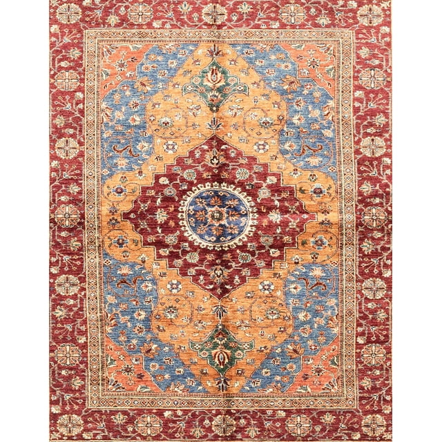 Ahgly Company Tapis d'Intérieur Rectangulaires Abstraits Persans Bruns, 2 Pieds x 5 Pieds