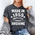 thumbnail image 2 of 70th Birthday T-Shirt Made in 1955 70 Years old Tee Shirt, Sizes S-5XL - Gategoo, 2 of 5