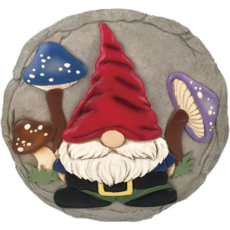 GNOME STEPPING STONE / DECORATIVE WALL PLAQUE