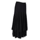 thumbnail image 5 of Vestido largo de malla lisa para baile de salón de tango y vals moderno para mujer Negro, 5 of 8