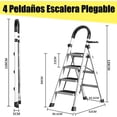 thumbnail image 4 of Escalera Plegable Tipo Tijera de 4 Peldaños Antiderrapante blanco, 4 of 10