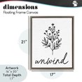 thumbnail image 4 of Stupell Industries Victorian Bathroom Herb Unwind Brown Floating Frame Canvas Art, 17 x 21, by Lettered and Lined, 4 of 8