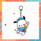 thumbnail image 1 of Llavero acrílico de Anime Kawaii Sanrio Pochacco, colgante de bolsa de pareja de dibujos animados, adorno móvil, colgante de bolsa de expresión Linda, 1 of 4