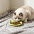 thumbnail image 7 of LEFXSMR Dinner Plates Cute Cat Shaped Plastic Plates with Non-Slip Base Microwave Safe Kitchen Utensils for Home Use, Green, 7 of 7