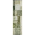 thumbnail image 2 of Addison Rugs Chantille Indoor/Outdoor Transitional Squares Sage Washable Runner Rug, 2'3" x 7'6", 2 of 6