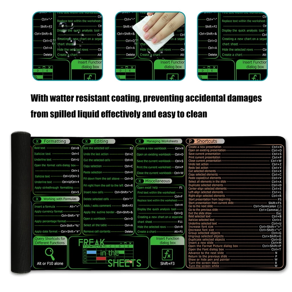 Desk Pad with Word Function Providing Spacious and Surfaces for Office and Gaming 400x900x3mm