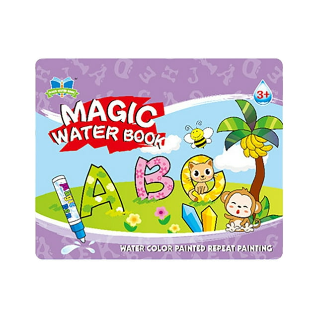Children Repeatable Doodle Watercolor Painting Book With Pen Toy Set Kids Learning Early Education Drawing Toy Gift 2ml