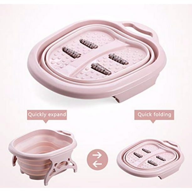 Foot Bath Collapsible Foot Spa with Foot Massager rollers Foot Soak