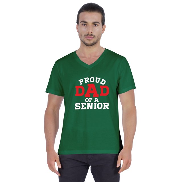 Inkmeso Mens Gradution Tee Shirt Proud Dad Of A Senior€ Graphic Print Tshirt For Daddy Gift