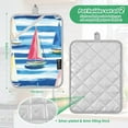 thumbnail image 6 of Yayeee Pot Holders Kitchen Heat Resistant with Pocket 7"x9.8" Cotton Oven Cooking Hot Pads, Green Sailboats, 6 of 7