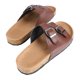 thumbnail image 3 of Sandalias de verano para hombre, estilo informal para exteriores, talla 42, de piel sintética marrón, con hebilla ajustable, 3 of 8