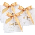 thumbnail image 1 of 20PCS Thank You Gift Bags Creative Paper Bag 11.5 x 4.5 x 10cm Small Bag for Birthday Wedding Party Gifts (Gold), 1 of 5