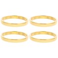thumbnail image 6 of WRISTBIQUE 4Pcs Elegant Circular Zinc Alloy Napkin Rings For Table Setting And Craft Projects, 6 of 8