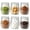 25oz*6-Ribbed, variant on Food Storage Jars 138oz*2 Set Airtight Lid Bulk Flour Sugar Rice Ferment Storage