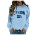 thumbnail image 2 of Women's Sweatshirts 2025 Senior 2026 Sweatshirt Long Sleeve Crewneck Pullover Tops Sweatshirt for Women, 2 of 6