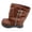 Brown Low-Heeled Knee High Boots, variant on Spring Casual Women's Knee-High Boots, Vintage Style Thick Sole Footwear, Pointed Toe Design for Trendy Outdoor and Indoor Use