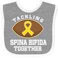 thumbnail image 3 of Inktastic Spina Bifida Awareness Ribbon Boys or Girls Baby Bib, 3 of 4